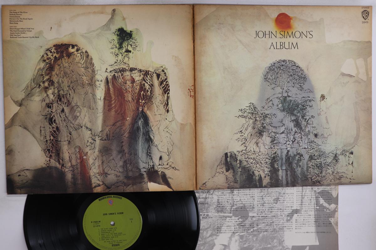 LP Пластинка ДЖОН САЙМОН - Альбом Джона Саймона P7601W WARNER BROS 1970 Япония Рок Б/У