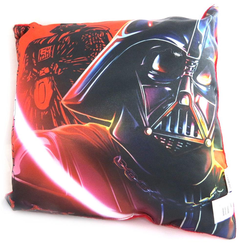 Звездные войны [N1373] - Дизайнерская подушка Звездные войны черный красный (Дарт Вейдер) - 30 см.
